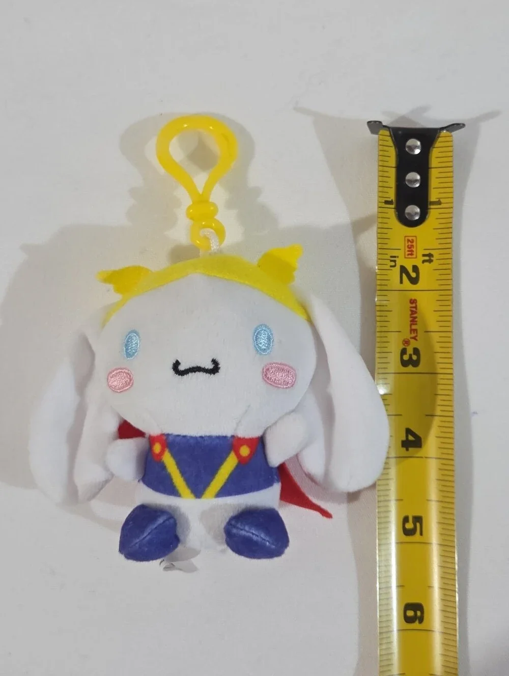 Cinnamoroll hero outfit plushie keychain